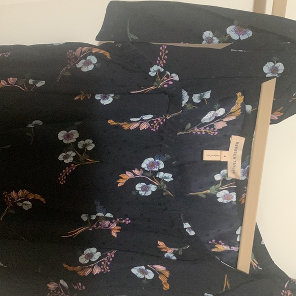 Rebecca Taylor one shoulder floral top - Picture 2 of 2